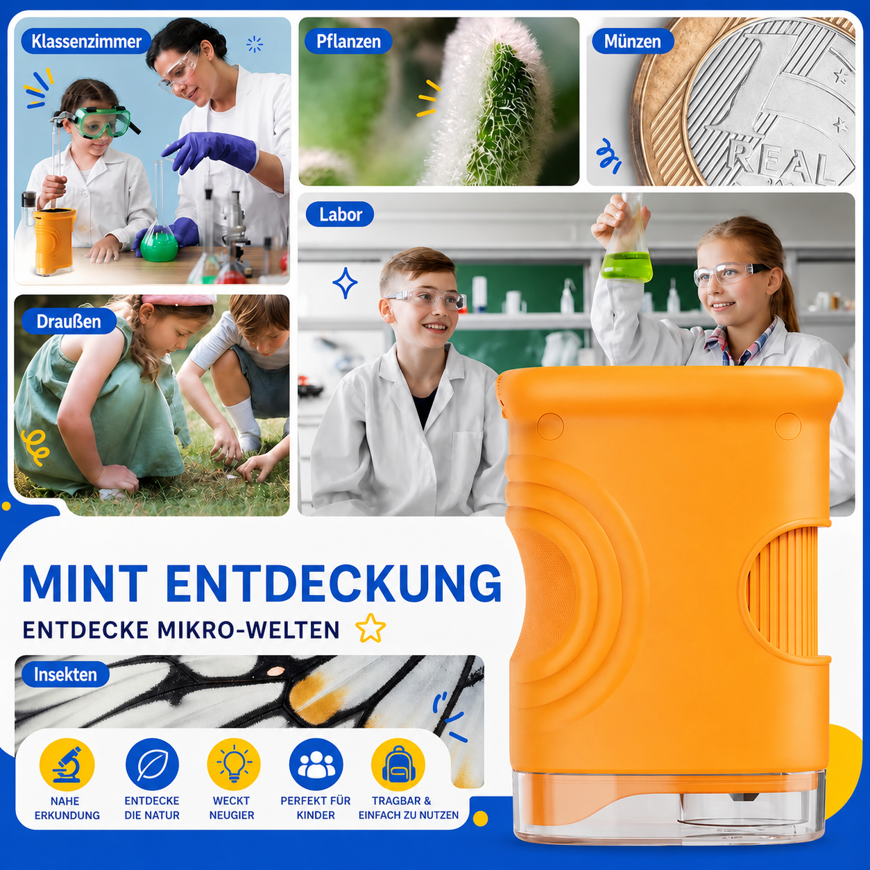 Zoomly™ - Digitalmikroskop für Kinder